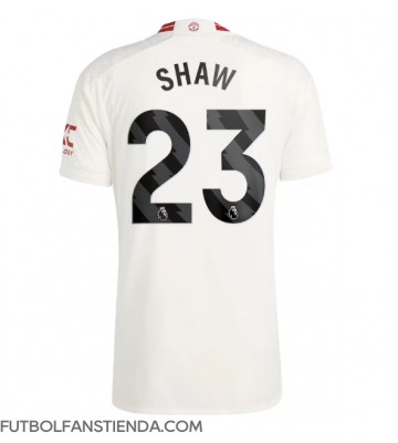 Manchester United Luke Shaw #23 Tercera Equipación 2023-24 Manga Corta
